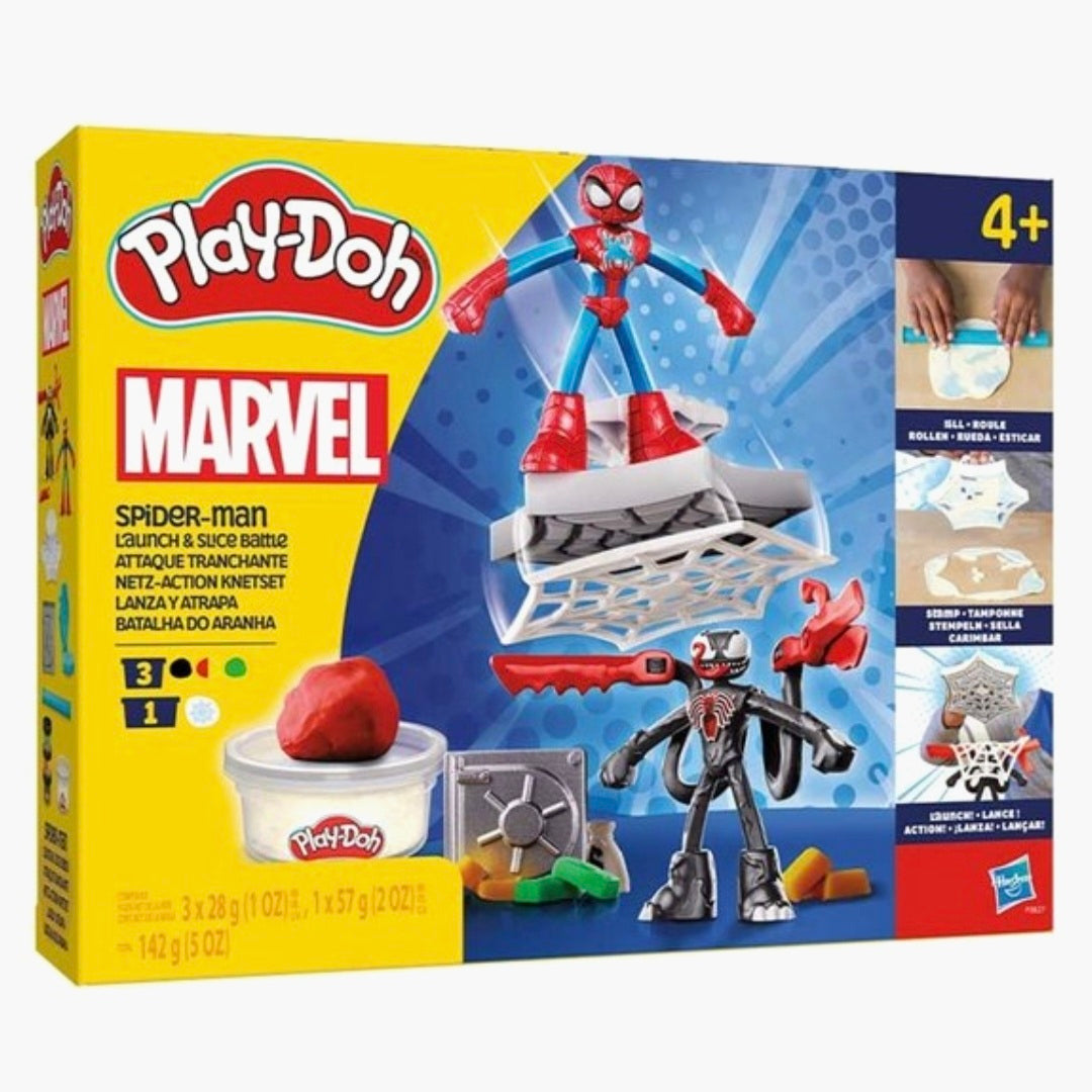 Play-Doh: Spider-Man Launch & Slice Battle Kleiset