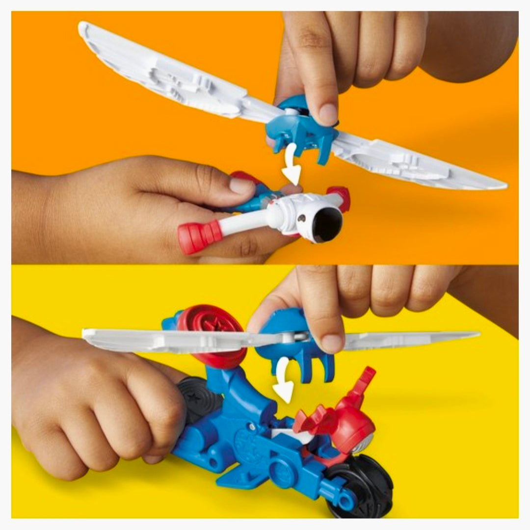 Play-Doh: Marvel - Captain America Motorsnijder Speelset