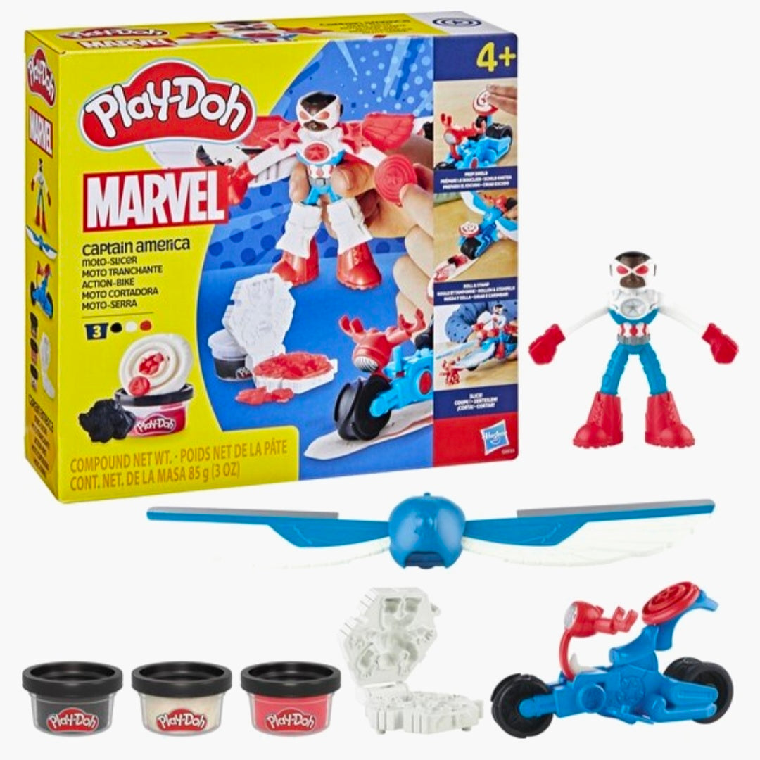 Play-Doh: Marvel - Captain America Motorsnijder Speelset
