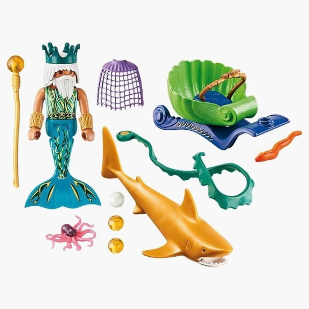 PLAYMOBIL 70097: Koning der Zeeën + Haaienkoets