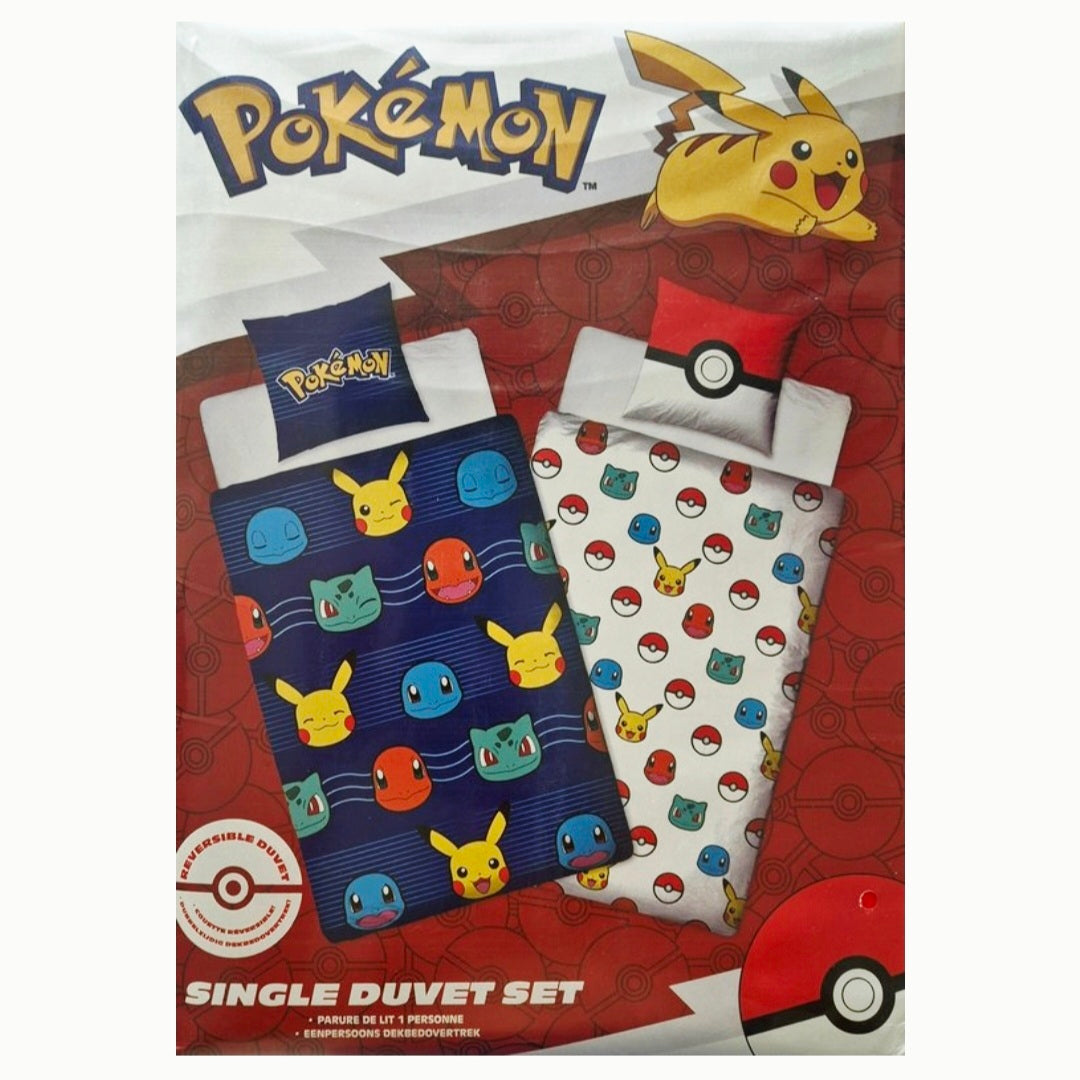 Pokémon: Dekbedovertrek dubbelzijdig - 140x200