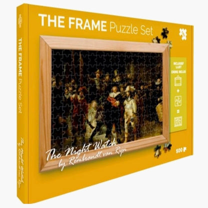 The Frame: Rembrandt - De Nachtwacht - met houten Lijst - 500