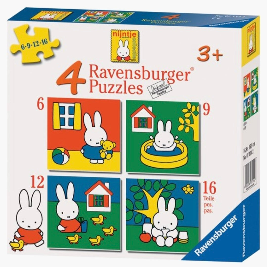 Ravensburger: Nijntje - 4 Puzzels  6+9+12+16