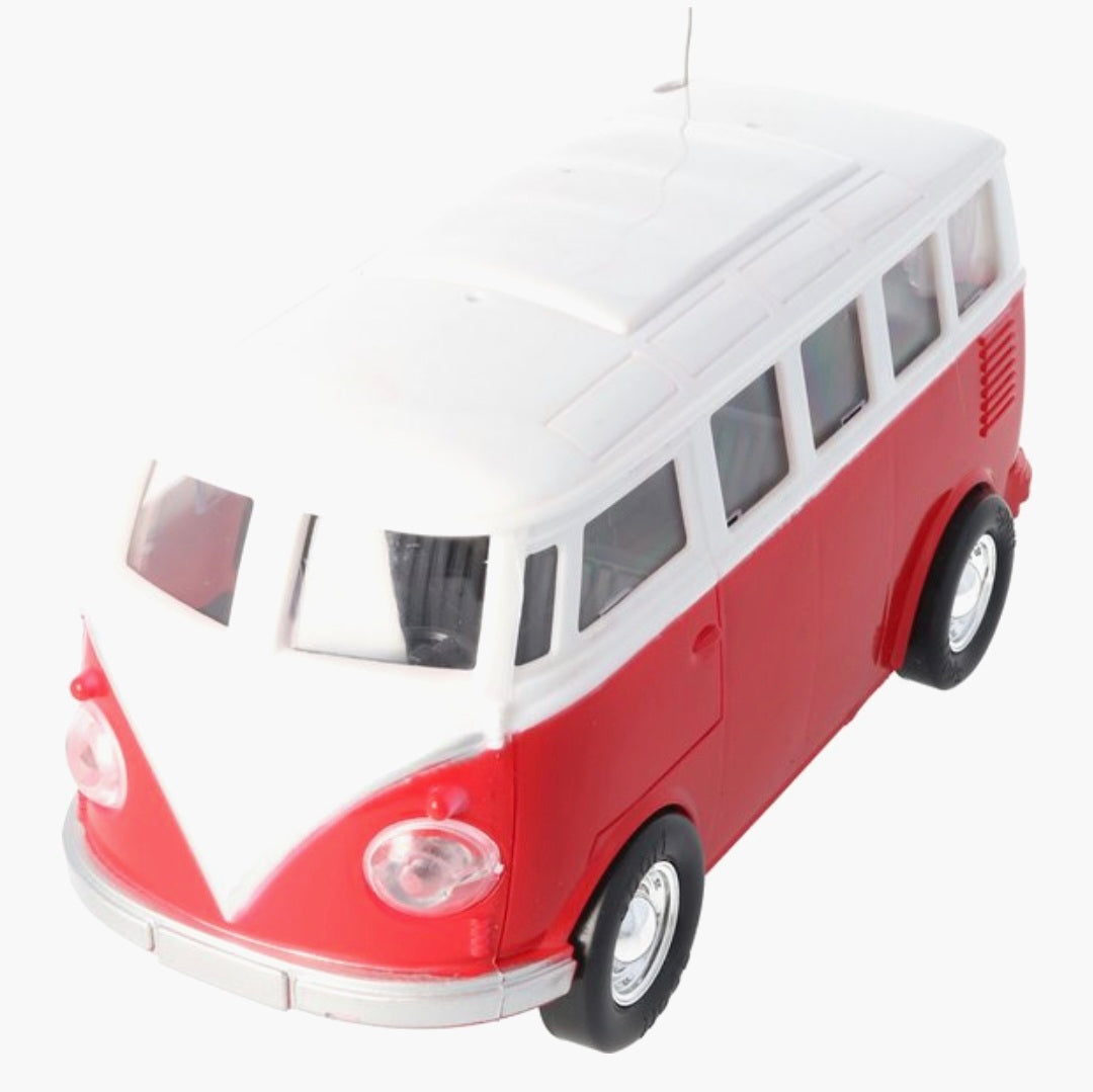 Toi-Toys: Radiografisch Bestuurbare Retro RC bus rood met licht