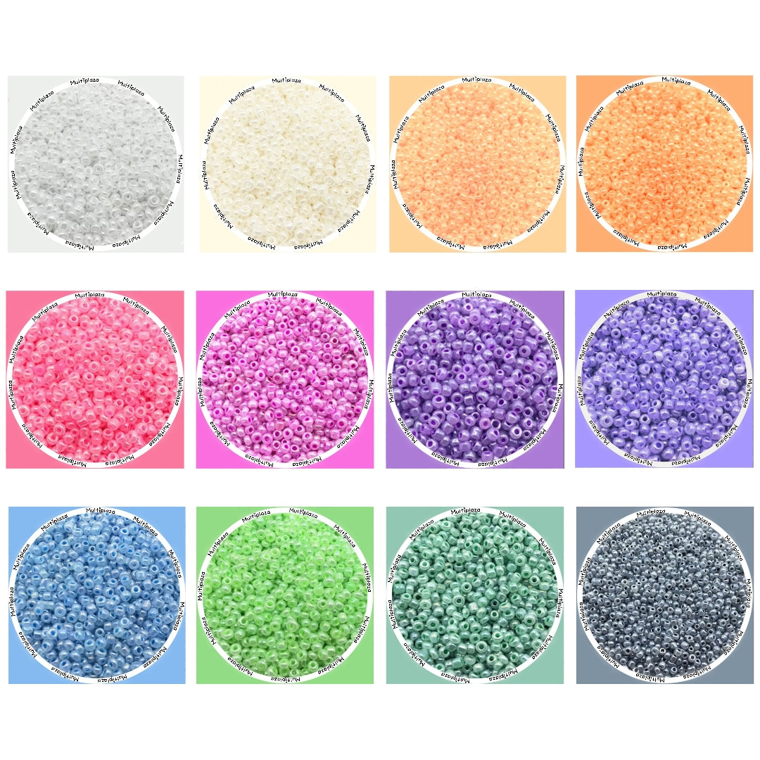 2mm Rocailles glaskralen - Ceylon Kleuren