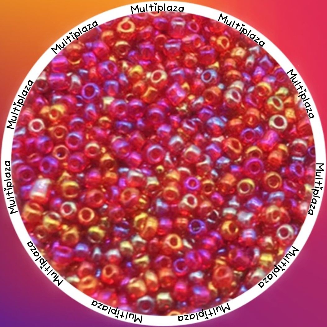 2mm Rocailles glaskralen rainbow kleuren