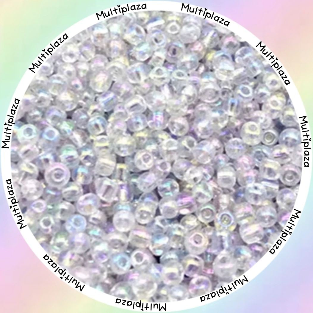 2mm Rocailles glaskralen rainbow kleuren