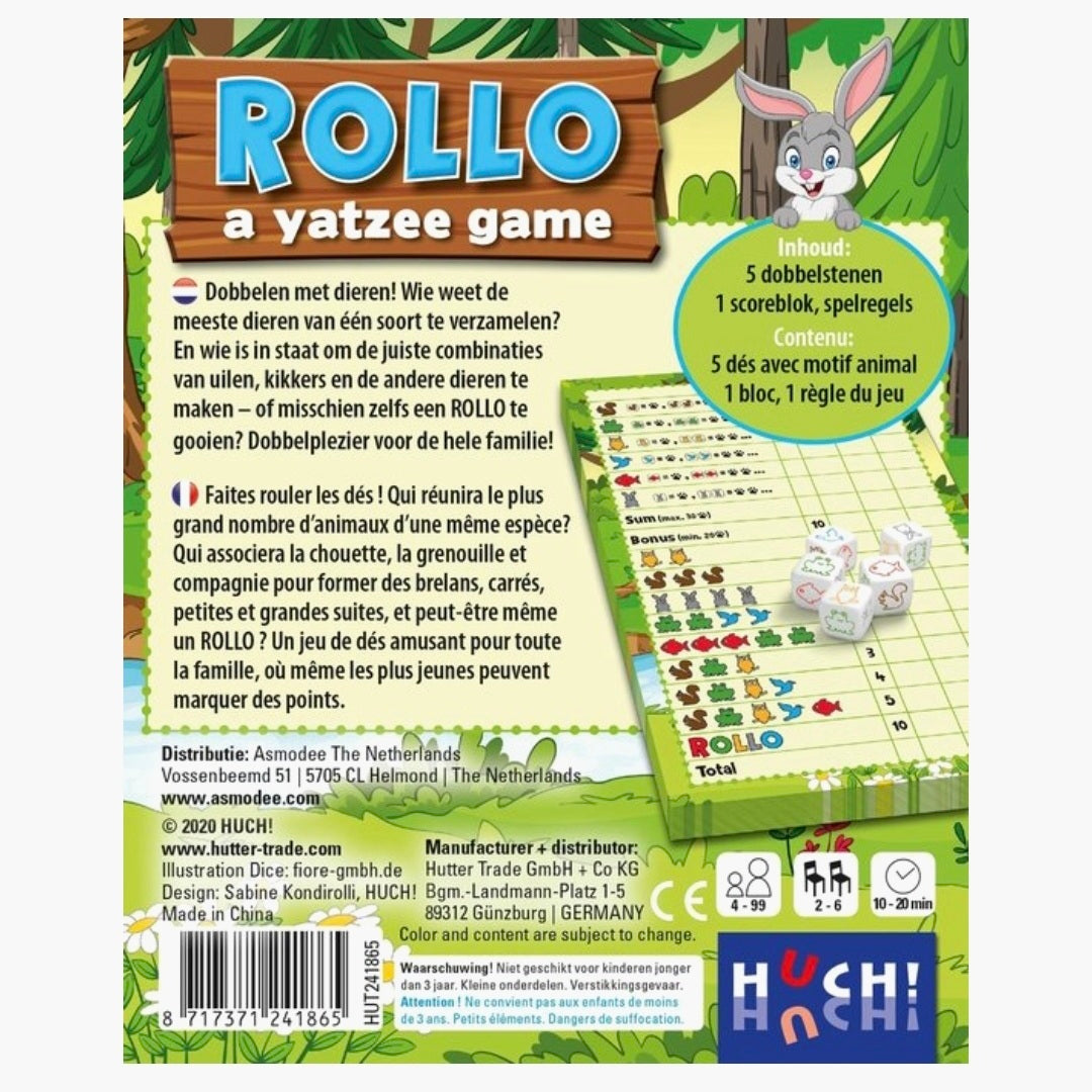 Rollo: A Yahtzee Game - Dieren