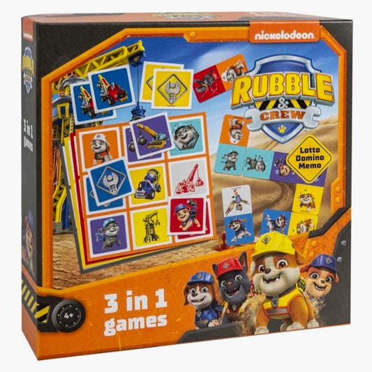 Paw Patrol: Ruble & Cruw 3in1 Spellen