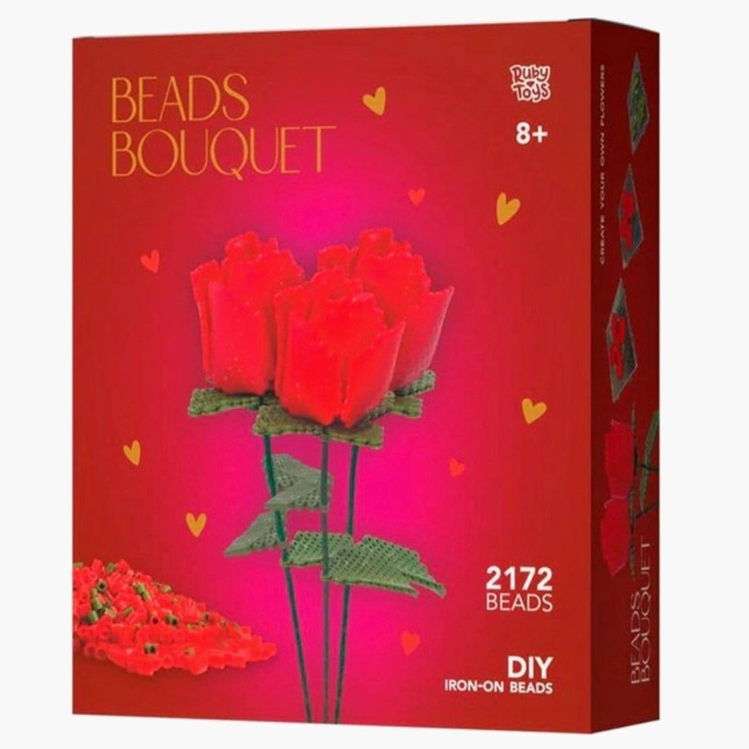 Ruby Toys: Beads Bouquet - 3 Rozen