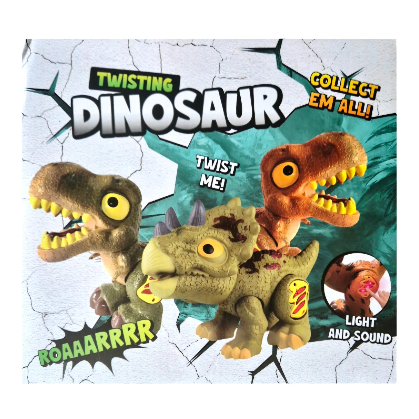 Ruby Toys: Dinosaurus met Licht & Geluid - Bruin