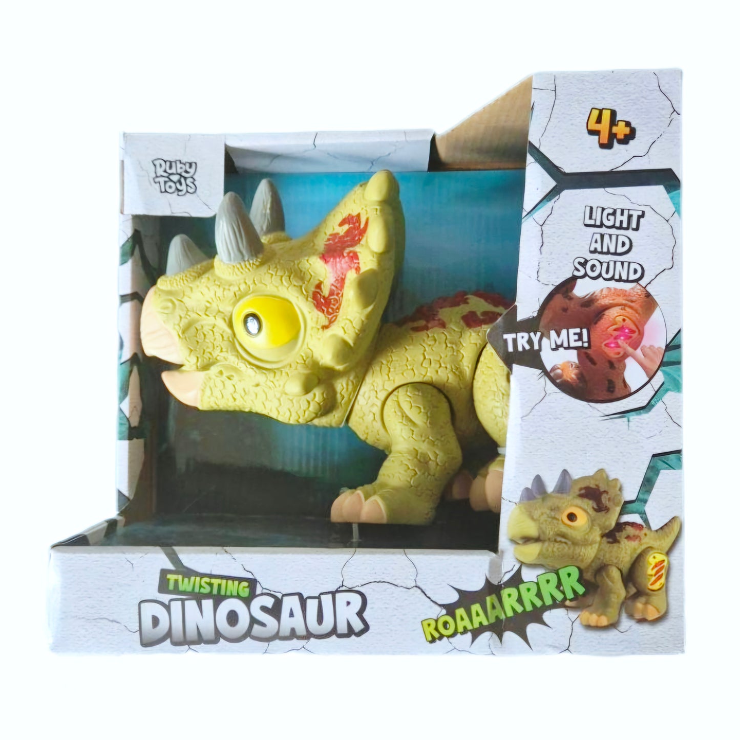Ruby Toys: Dinosaurus met Licht & Geluid - Groen/Rood