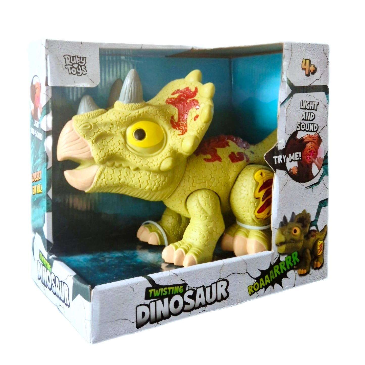 Ruby Toys: Dinosaurus met Licht & Geluid - Groen/Rood