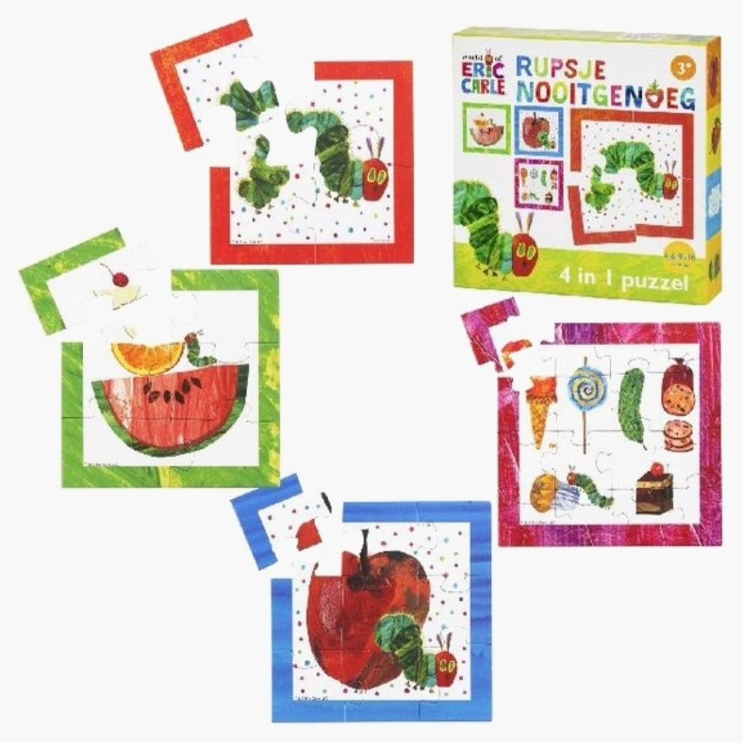 Rupsje Nooitgenoeg: 4in1 Puzzels - 4-6-9-16