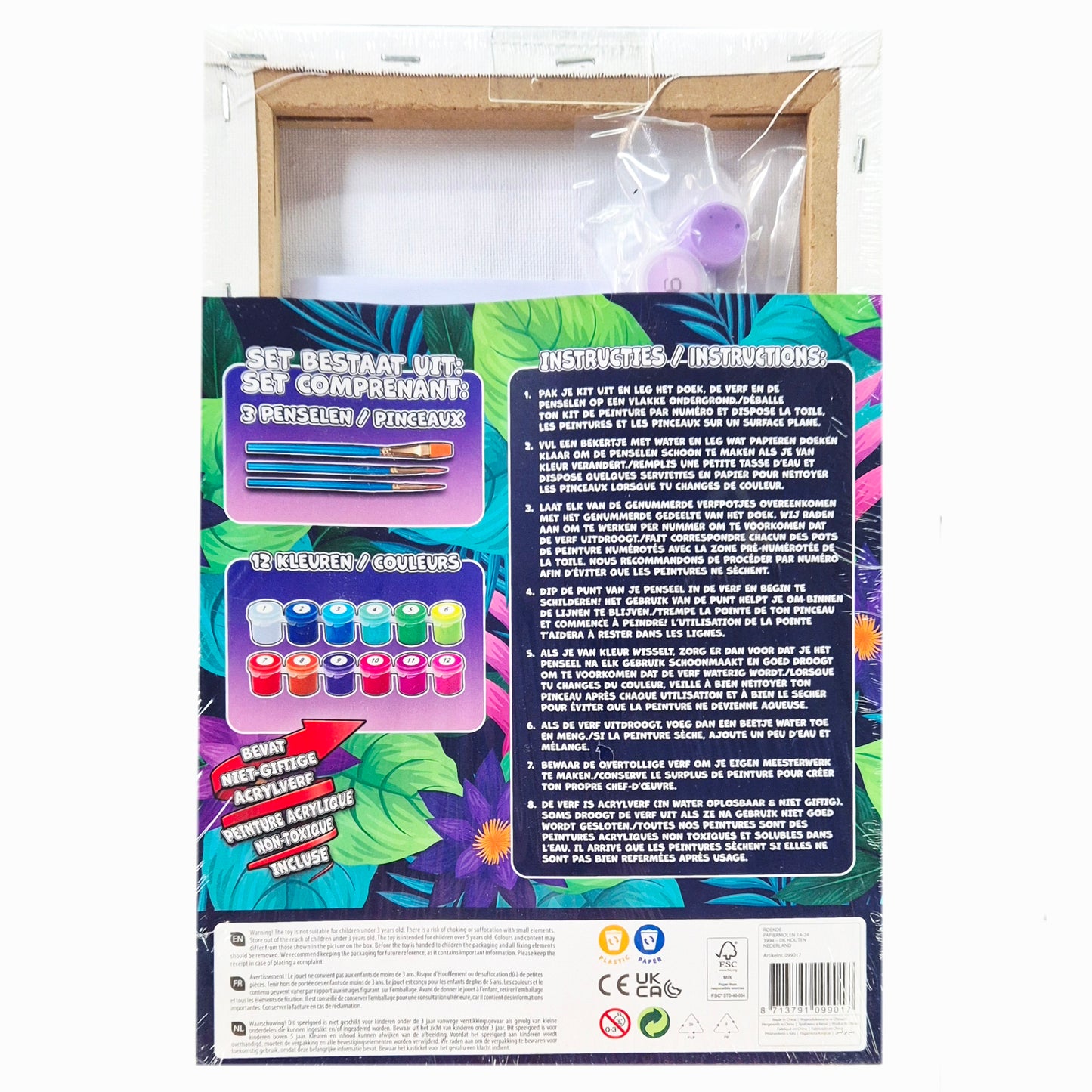 Canvas Schilderen op nummer: Kolibrie - 20x30