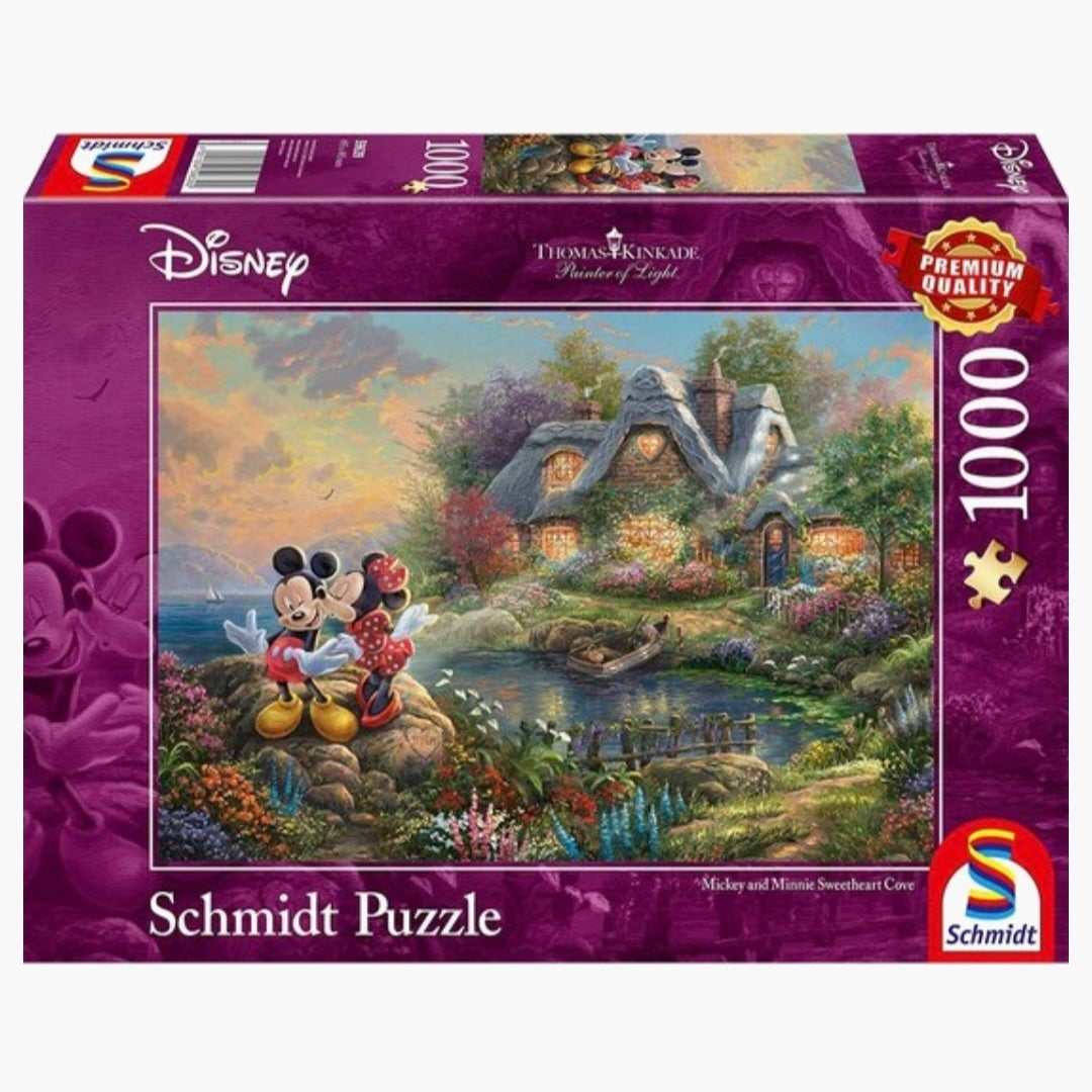 Thomas Kinkade: Disney Mickey & Minnie - Sweetheart Cove - 1000