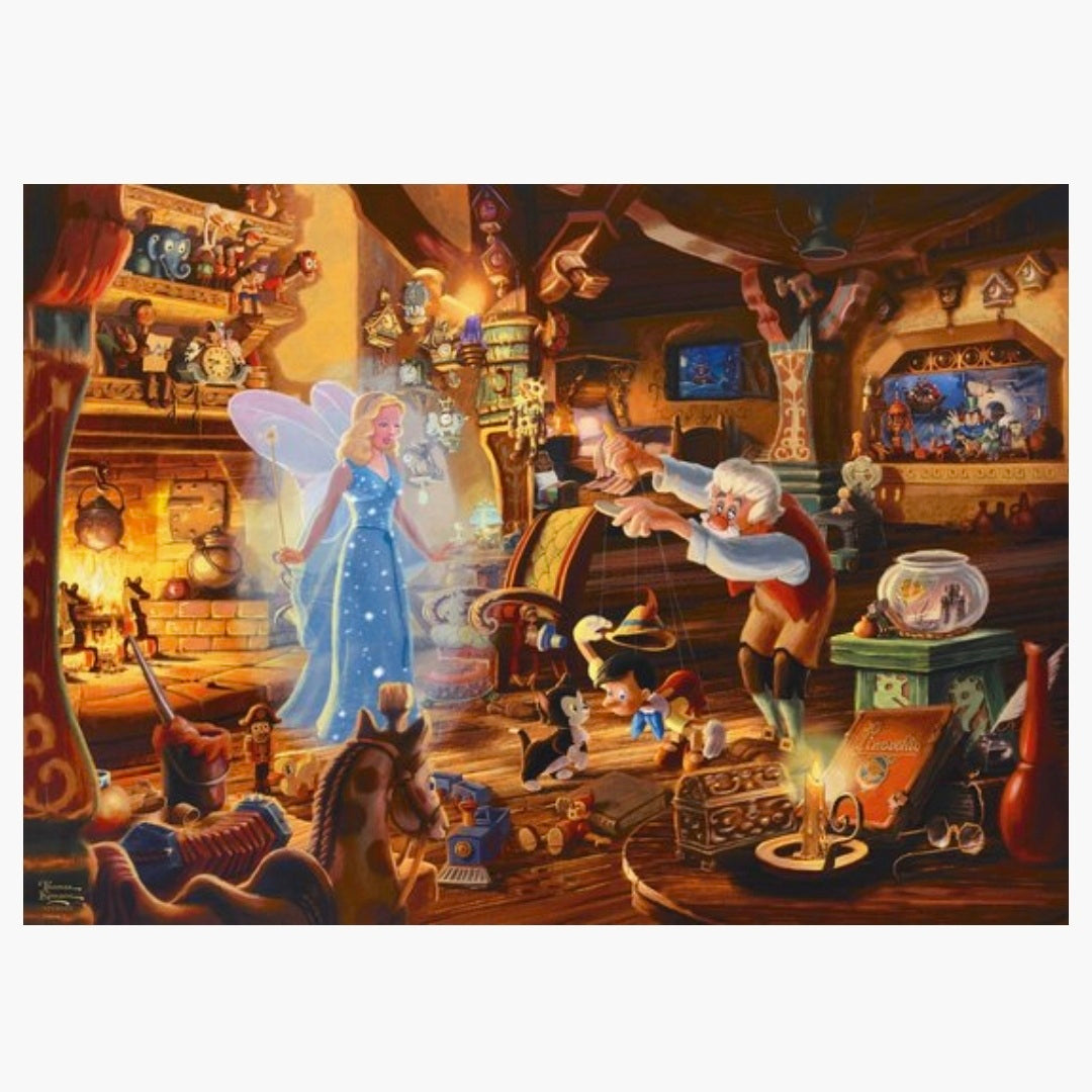 Thomas Kinkade: Disney Pinokkio & Geppetto - 1000