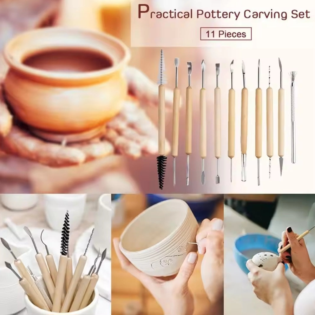 Klei gereedschap set 11-delig