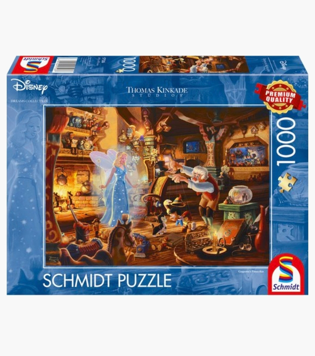 Thomas Kinkade: Disney Pinokkio & Geppetto - 1000