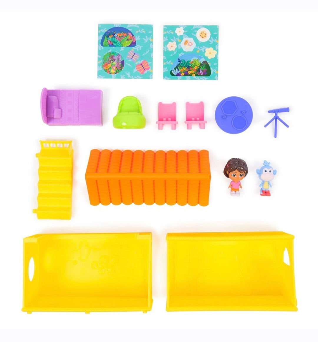 Dora: Regenwoudhuis Mini speelset