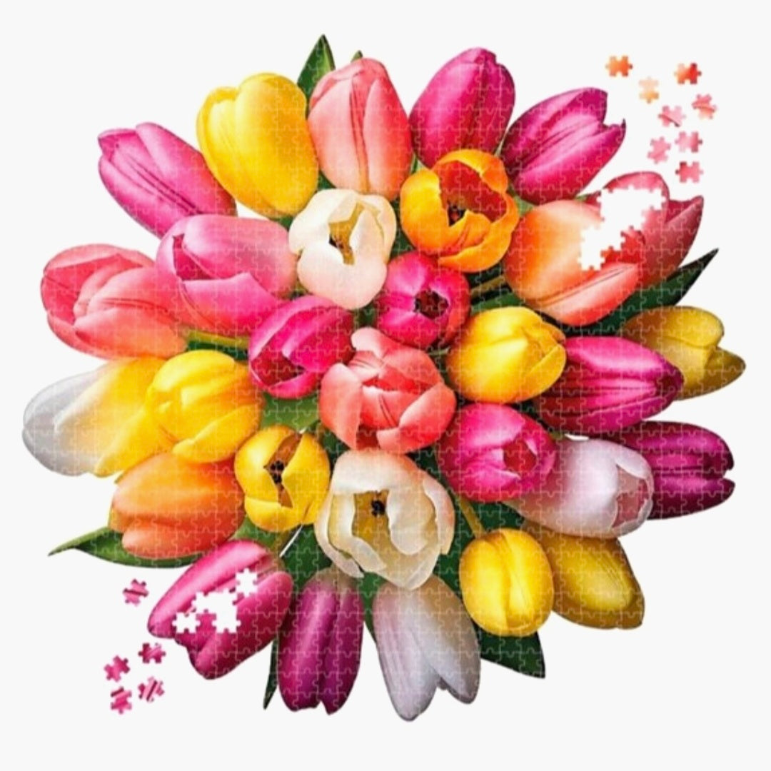 Shaped puzzel: Sunflower - Tulpen - 700