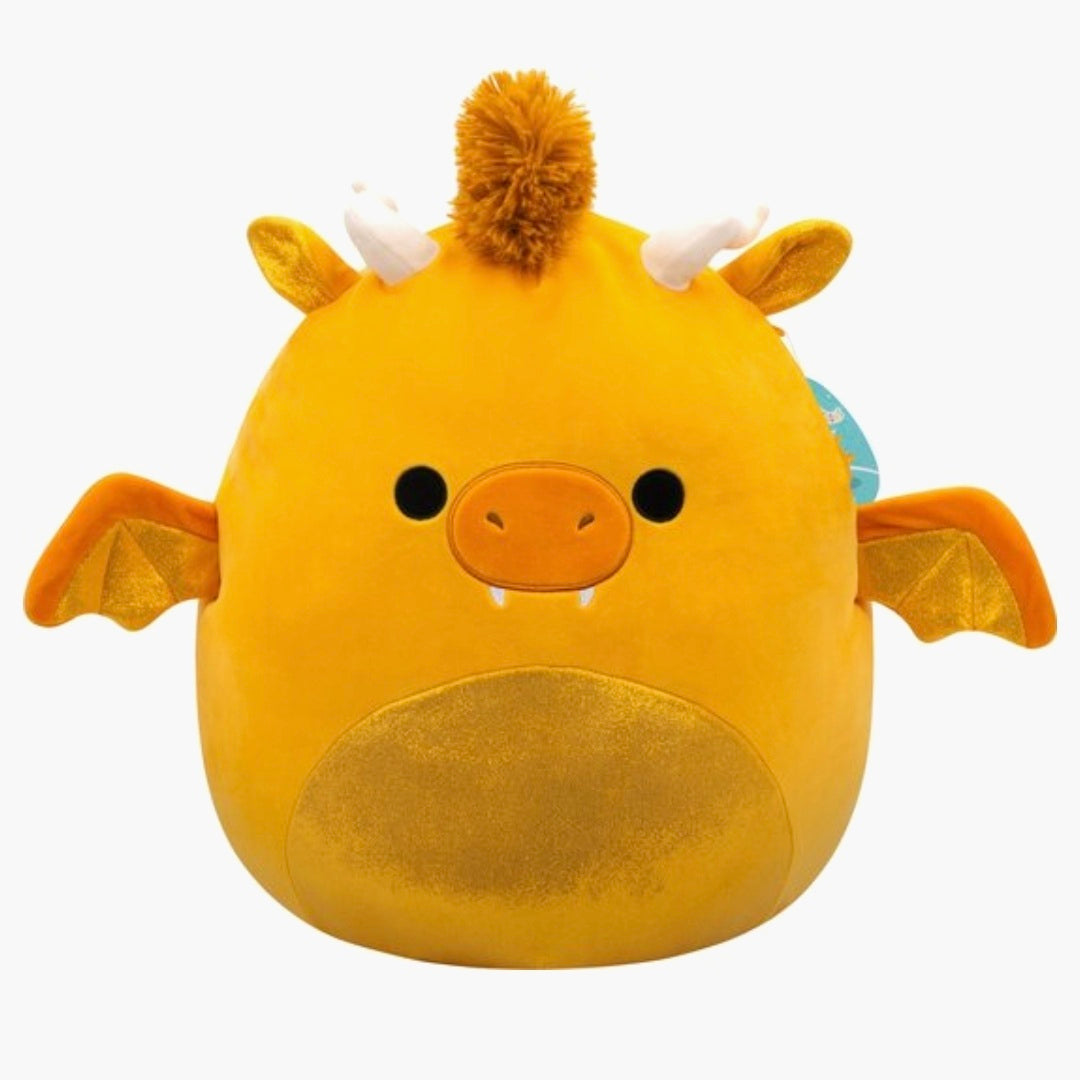 Squishmallows:  Mister - Gold Dragon W/Sparkle Belly 40cm
