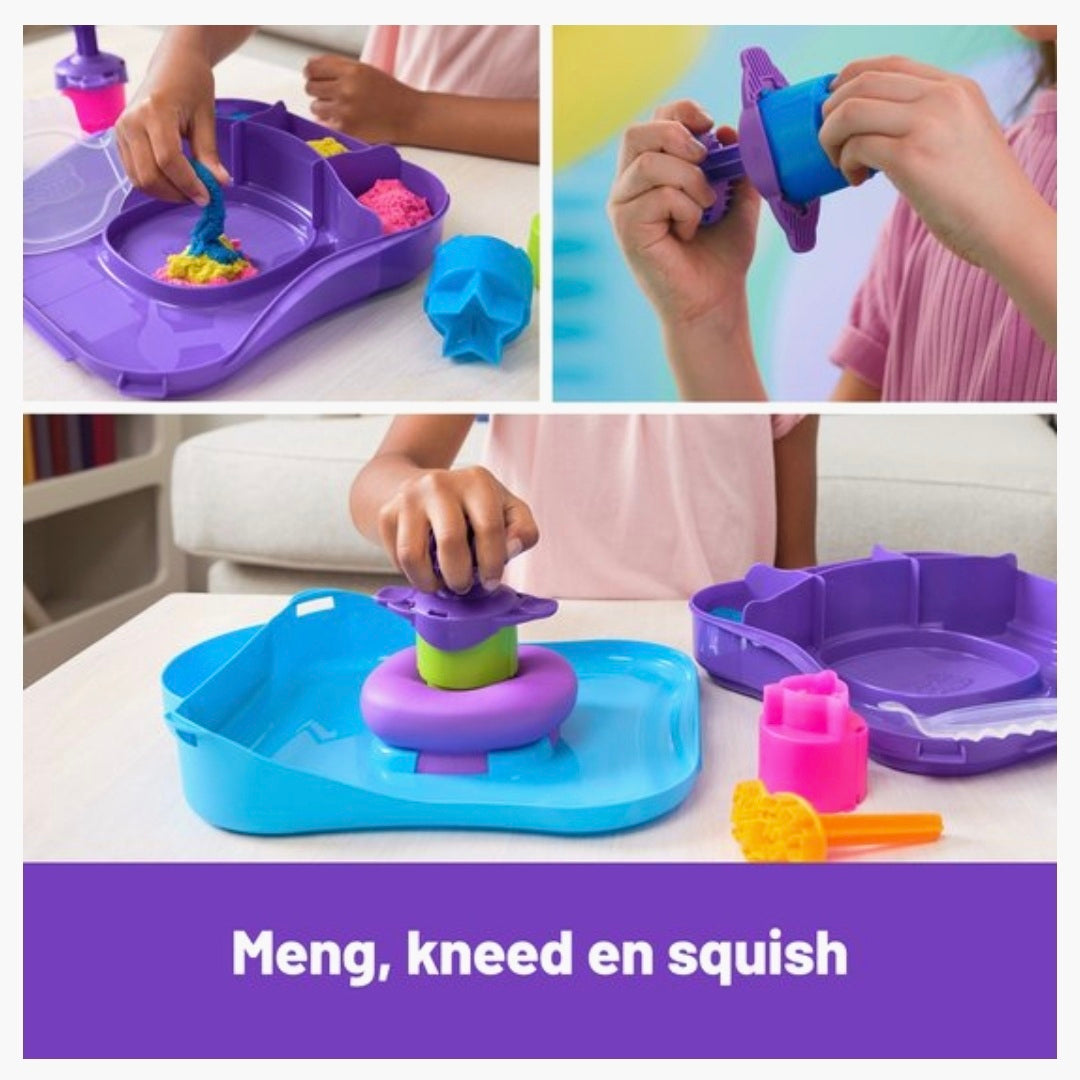 Kinetic Sand: Squish Motion Koffer Speelset