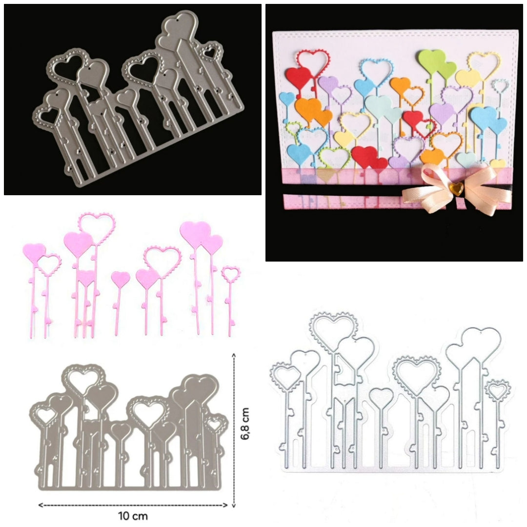 Stansmes - Hart ballonenstokjes