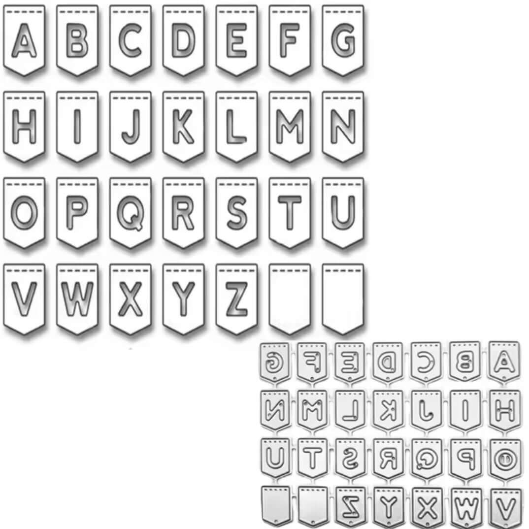 Stansmes Vlaggen alfabet Hoofdletters