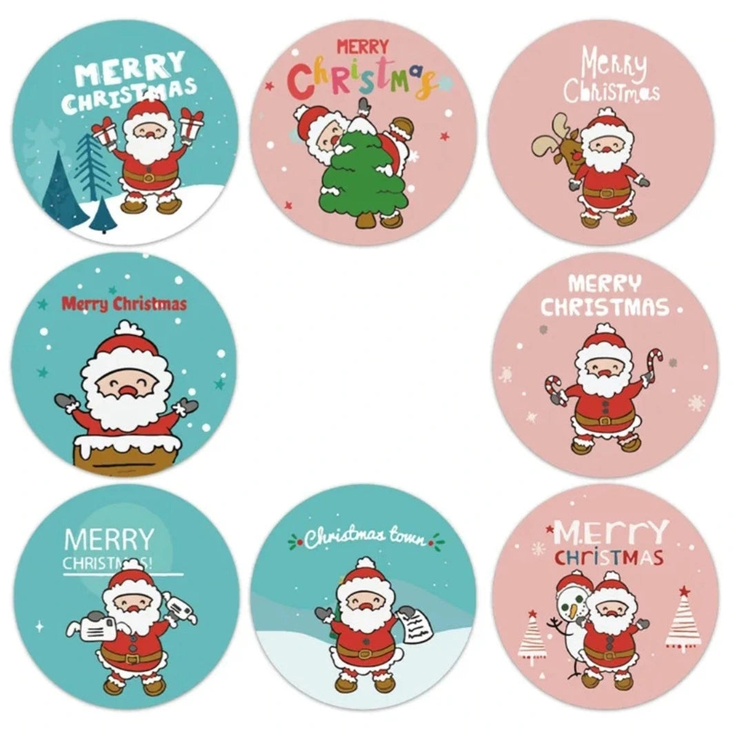 2,5cm Kerst Stickers - Diverse Soorten