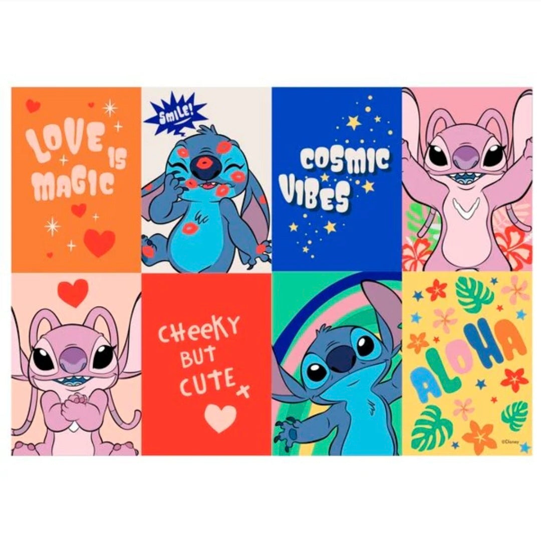 Disney Stitch: 4 Puzzels - 12+16+20+24