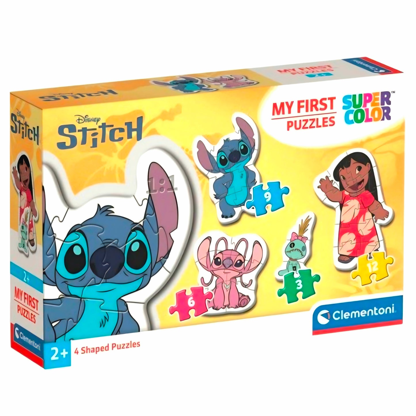 Clementoni: Stitch - My first Puzzel - 4 Puzzels 3-6-9-12