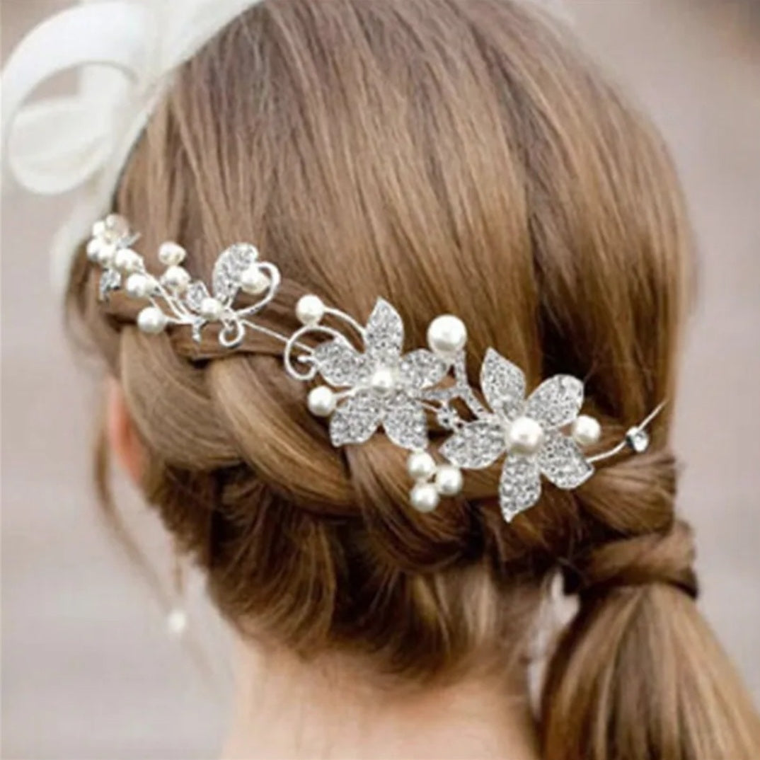 Bruids haardecoratie Tiara OP=OP