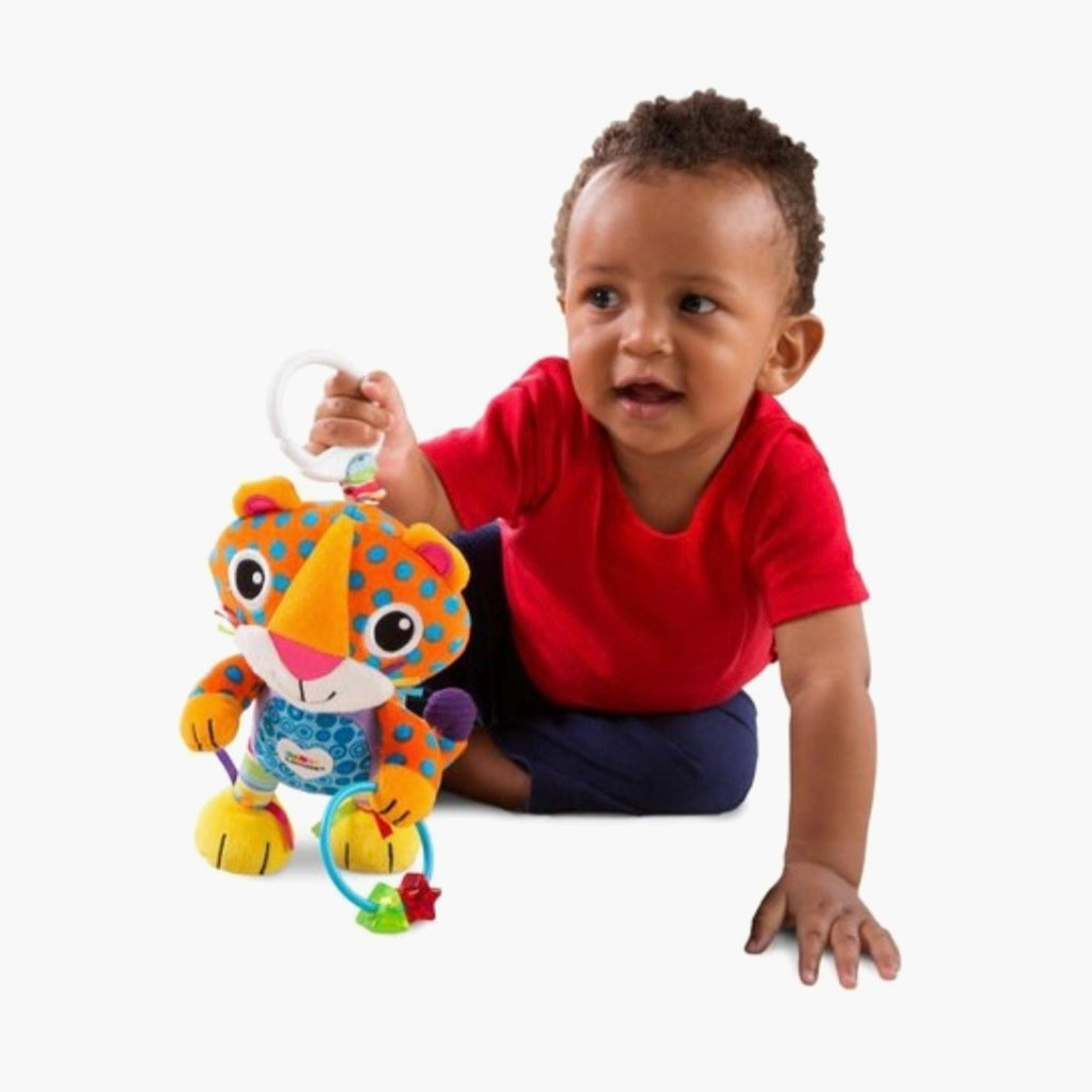 Tomy: Tomy Lamaze Purring Percival Luipaard Knuffel - 0 mnd+