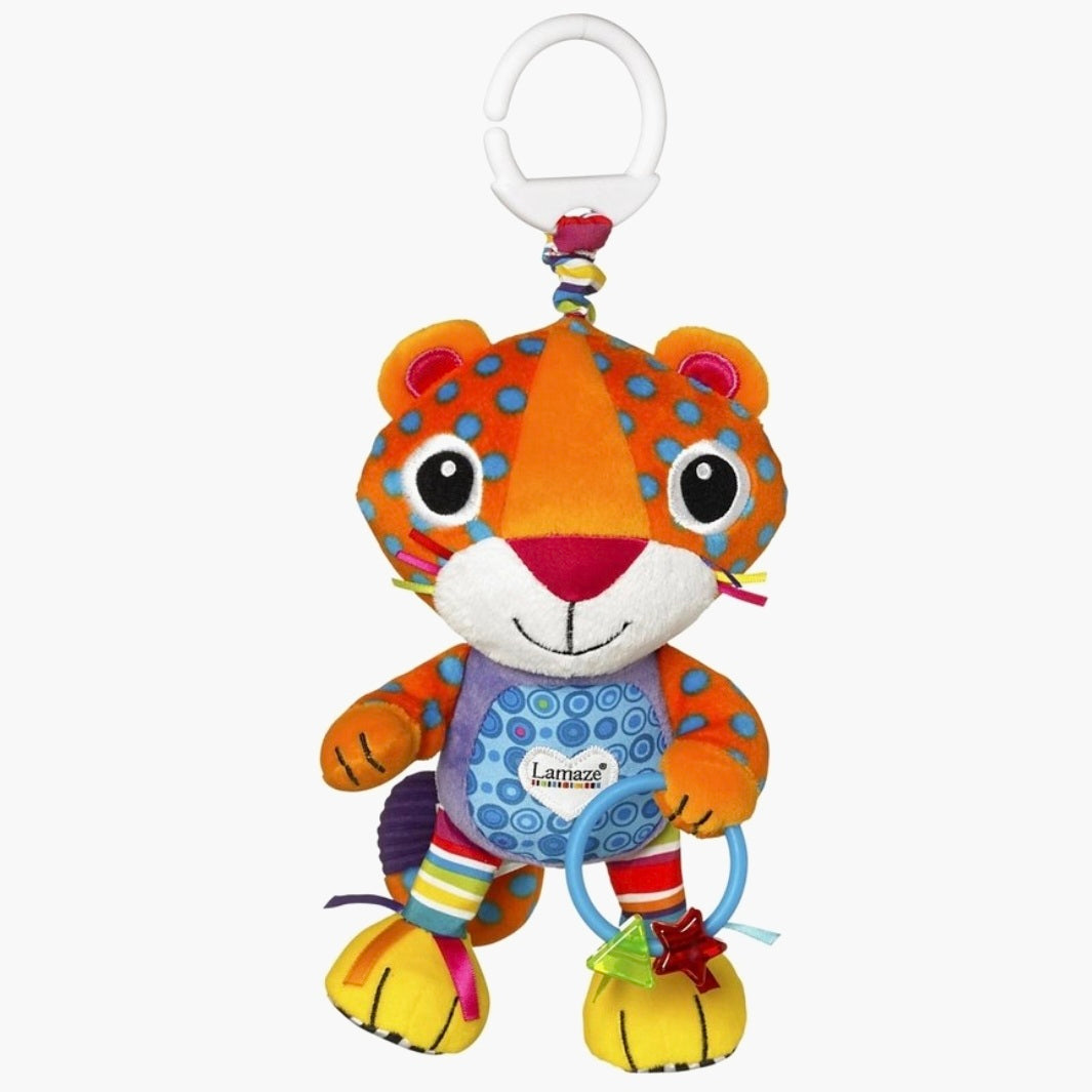 Tomy: Tomy Lamaze Purring Percival Luipaard Knuffel - 0 mnd+