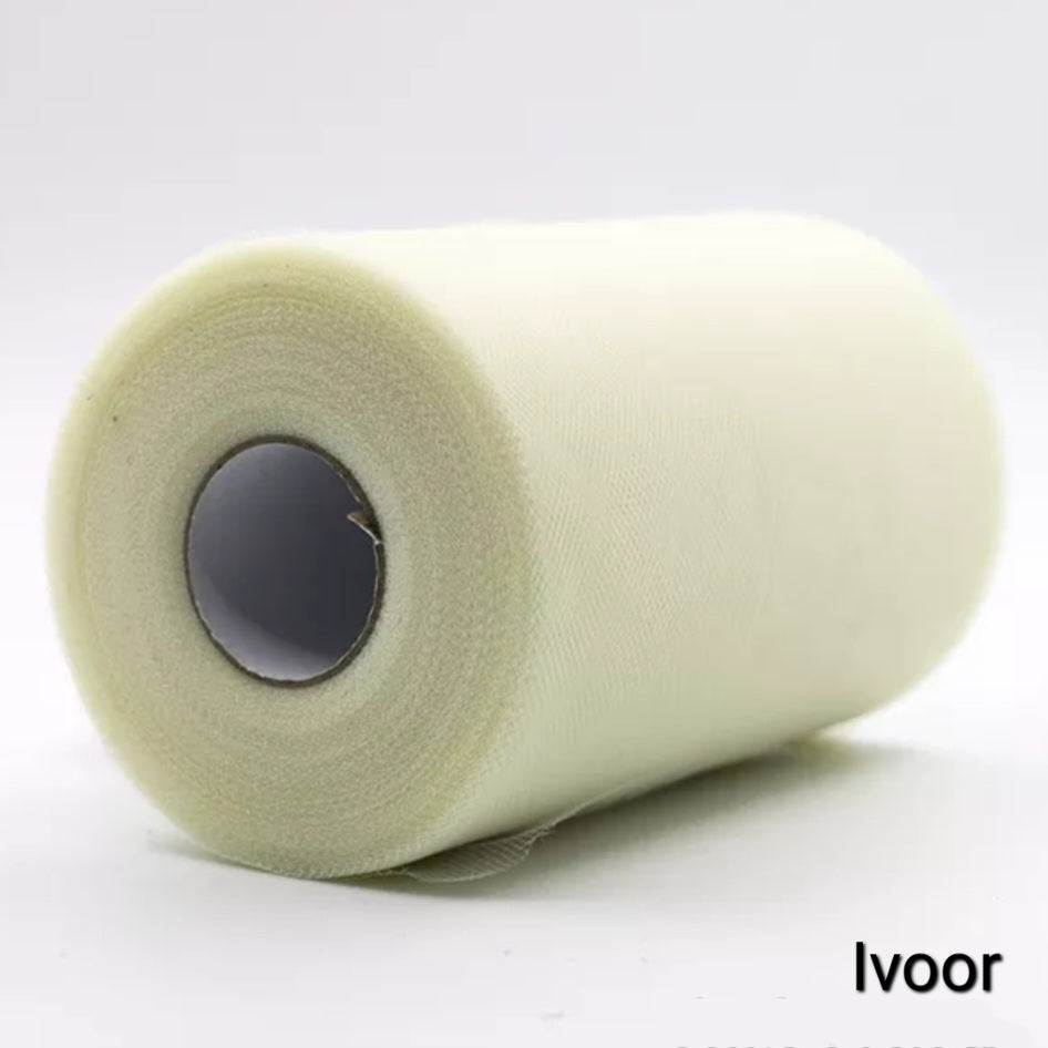 15cm Tule - Prijs per meter  (Diverse kleuren)