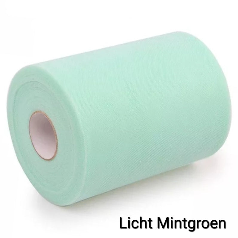 15cm Tule - Prijs per meter  (Diverse kleuren)