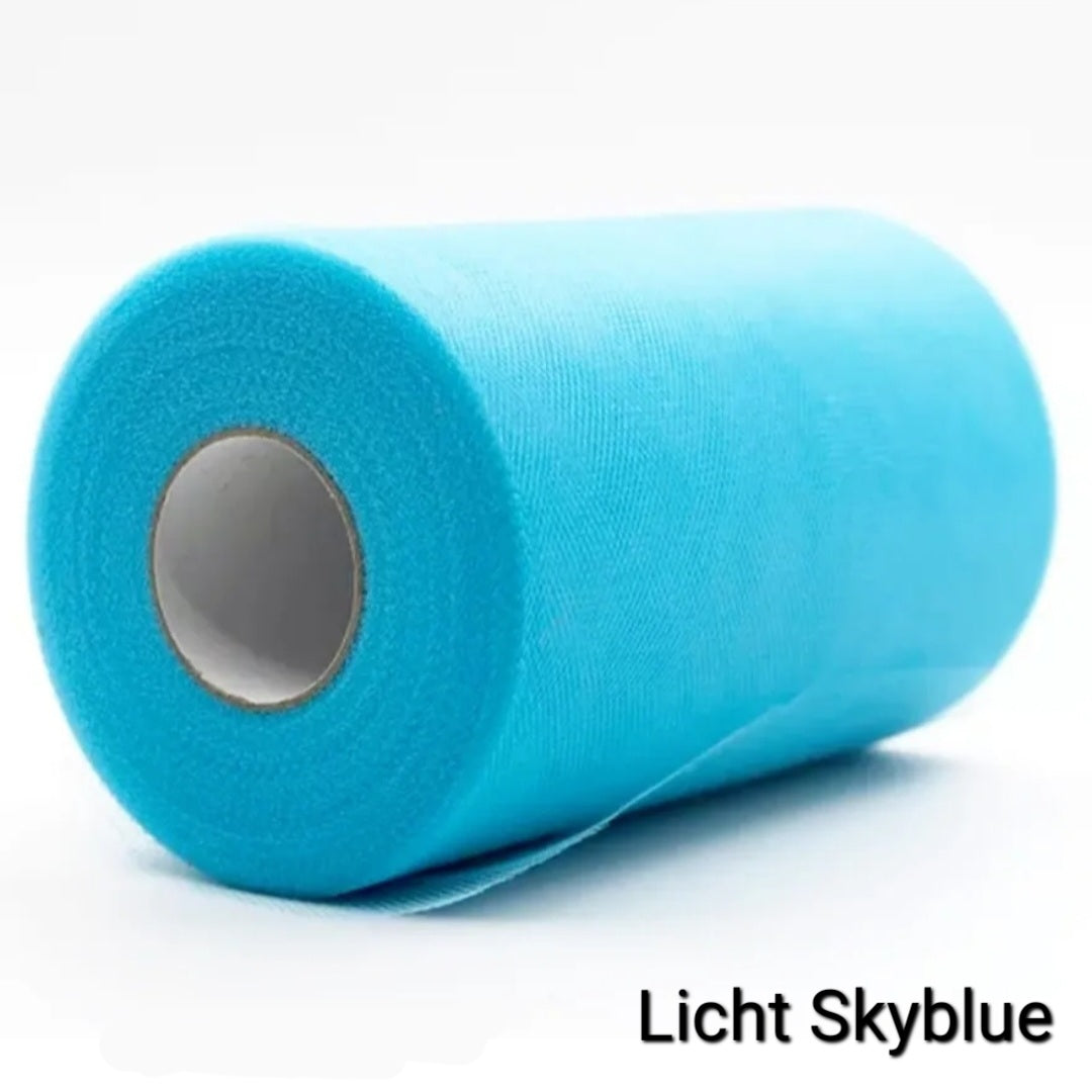 15cm Tule - Prijs per meter  (Diverse kleuren)