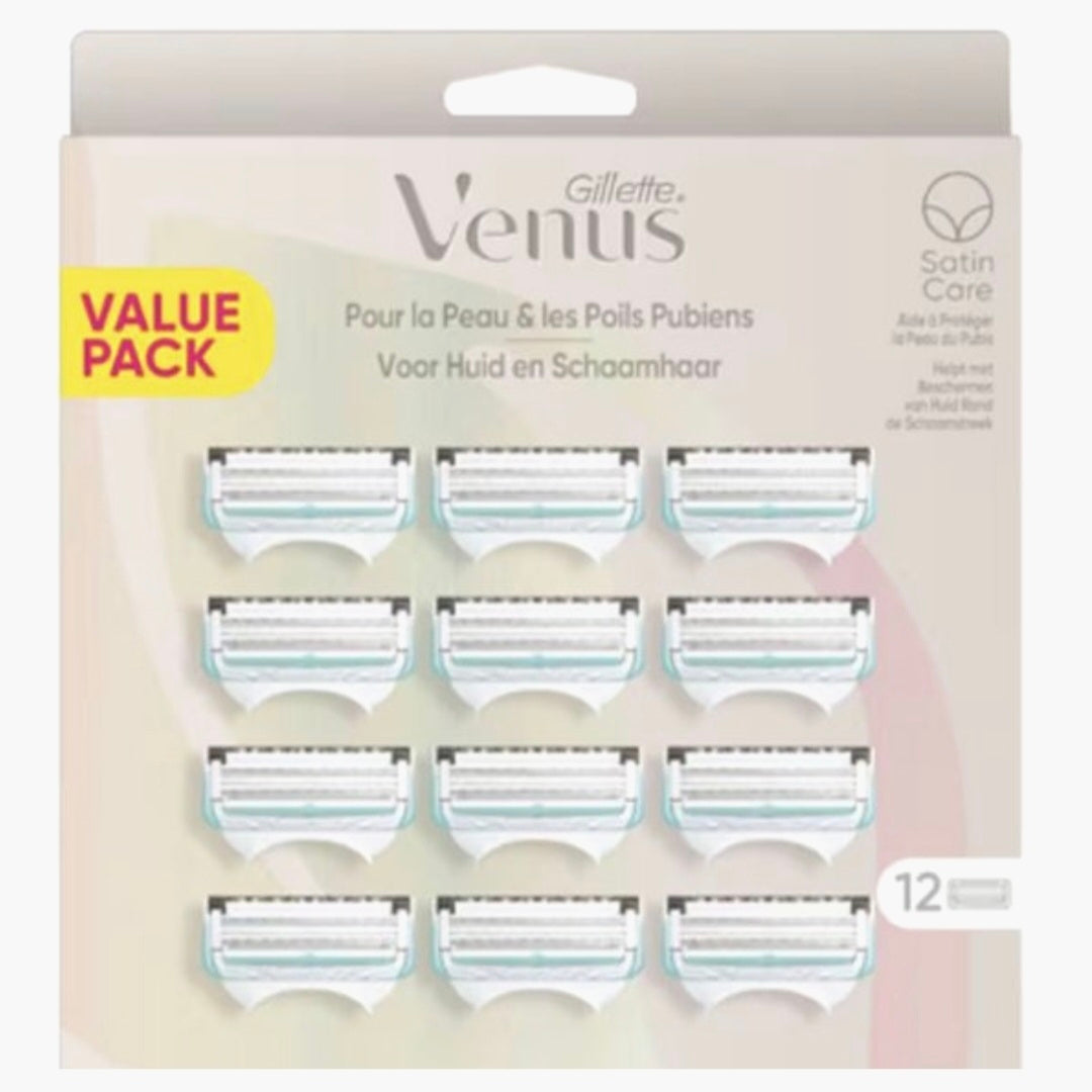 Gillette Venus Scheermesjes  Huid En Schaamhaar - 12 Navulmesjes