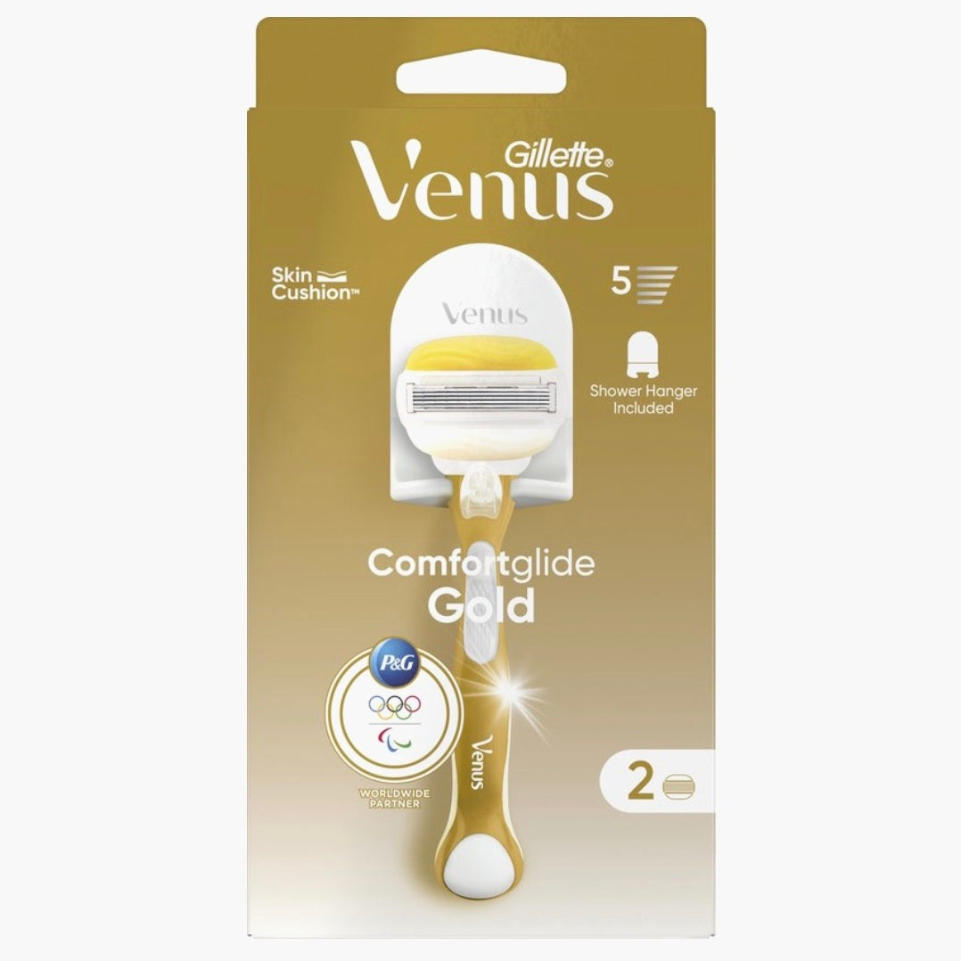 Gillette Venus ComfortGlide Coconut + 2 Scheermesjes + Douchehanger