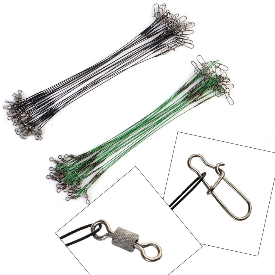 Stalen onderlijnen 4-delig