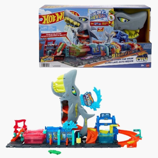 Hot Wheels: Ultra Shark Car Wash Racebaan