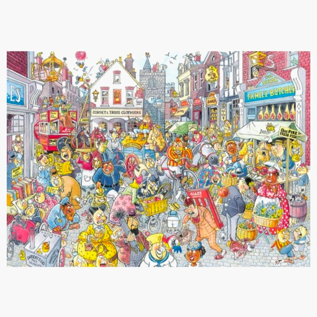 Wasgij 10 Retro Destiny: Chaos in de  Winkelstraat - 1000