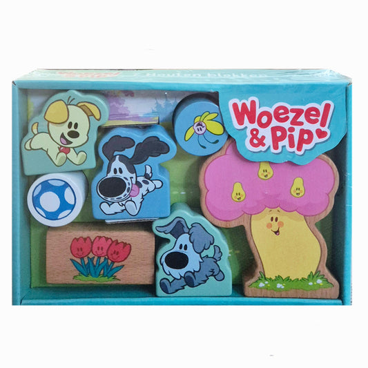 Woezel & Pip - Houten Speelblokken