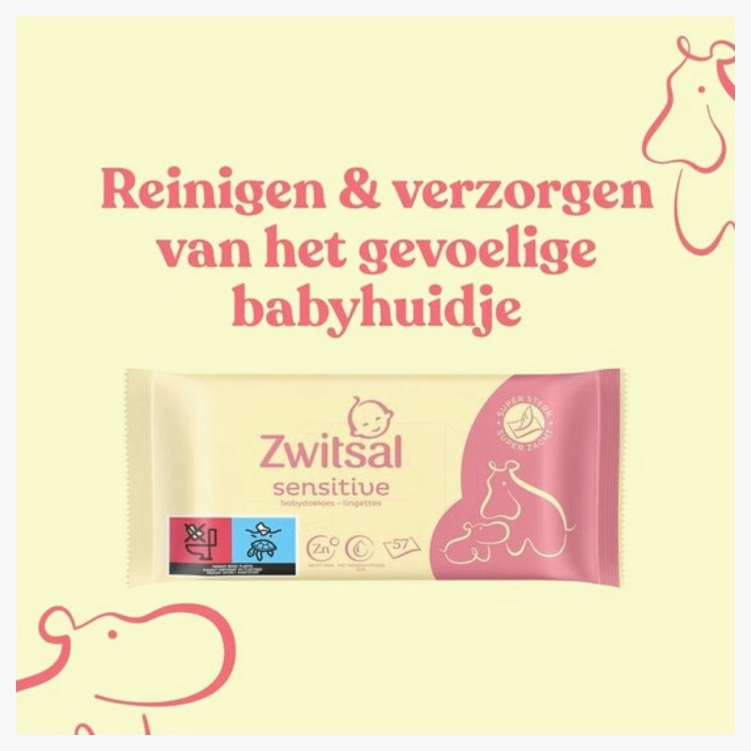 Zwitsal: Sensitive Billendoekjes - 12x57=684 stuks