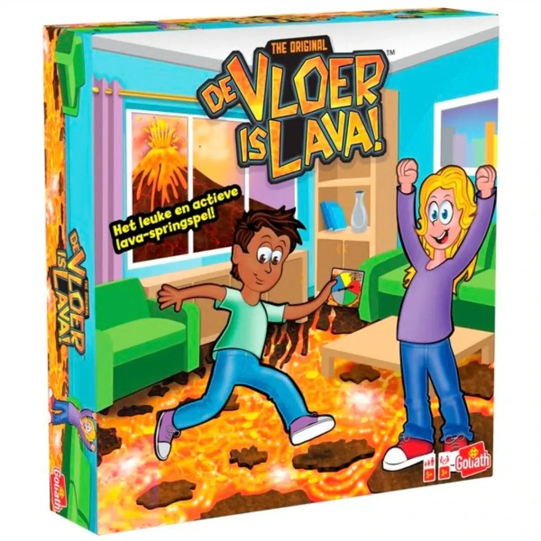 Goliath De Vloer is Lava speldoos schuin van voren met zijkant zichtbaar