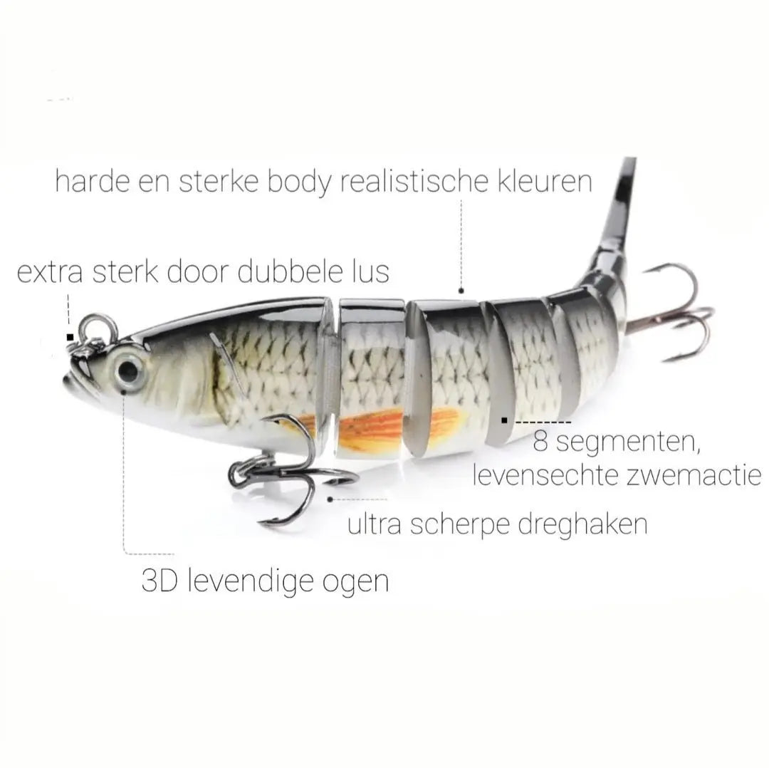 14cm Realistische Lokaas - Diverse Kleuren  -  Multiplaza