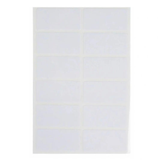 19x38mm Witte Etiketten (50 Stuks) - Multiplaza