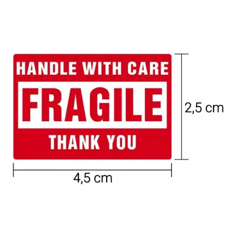 Grote Fragile Stickers (40 Stuks) - Multiplaza