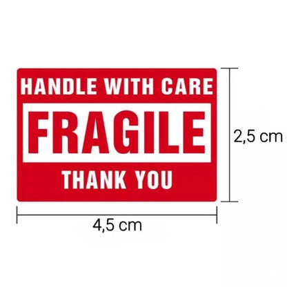 Grote Fragile Stickers (40 Stuks) - Multiplaza